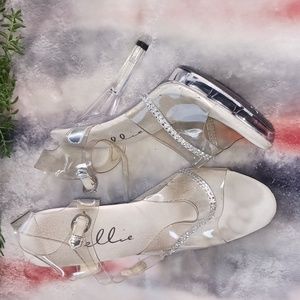 Clear pageant heels